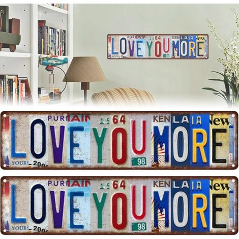Creative Love You More Wall Decor Street Decor - Two-pack (4010cm)
