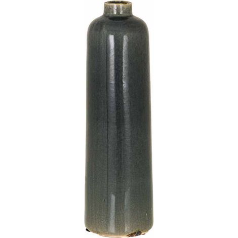 Garda Grey Glazed Raine Vase - Ceramic - L15 x W15 x H50 cm - Green