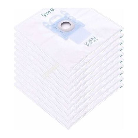 lot de 10 Filtre à manches pour sacs à poussière pour Bosch Type G/MegaFilt Super Tex BBZ41FG 468383,VBBS600V00,6000...6999,32A2,42A04 (1/5)
