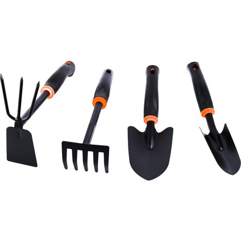 Gartenarbeit Werkzeug Set, 4 Stück Gartenarbeit Handschuh Stücke enthält Gartenarbeit Spaten, Hand Spaten, Harke, Dual Purpose Hacke Gartenarbeit Werkzeuge