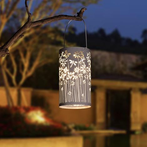 Farol Solar - Diseño de Flor de Girasol en Hierro con Acabado Bronce - Decoración Exterior Resistente a la Intemperie - 1 Unidad (1/5)