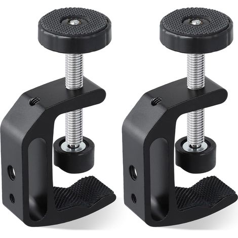 Lot de 2 Pinces en C en Alliage D'aluminium Universelle Serre-joint de Table Pinces en C Robustes Pour le Bricolage pour le Travail et la Réparation du Bois Précis (1/5)