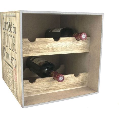 Cave à Vin en Bois 6 Bouteilles - CAVISTE (1/4)