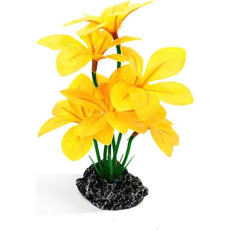 Plantes artificielles en soie pour décoration d'aquarium, feuilles de Betta, hamac de 17,8 cm, plantes réalistes en plastique, cachette, décoration pour poissons rouges Betta, reptiles, petits (1/5)
