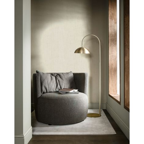 Papier peint intissé Toile de Lin Gold 1000 x 53cm Beige (1/5)