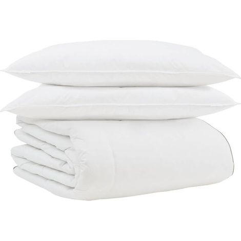 Ensemble de couette d'hiver en duvet de canard (avec oreiller), trois pièces, blanc, duvet de canard (1/5)