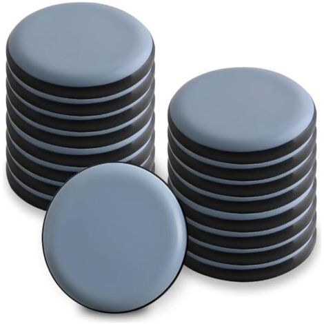 (16) Patins Téflon pour Meubles - 30 mm Auto-Adhésifs Protection Sol et Glisse Silencieuse (1/4)