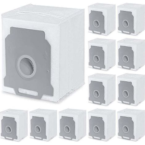 Pack of 12 replacement bags compatible with iRobot Roomba i3, i4 and i6 vacuum cleaners. - AquaForge (1/2)