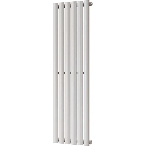 Omeara - White Vertical Radiator H1200mm x W348mm Single Panel