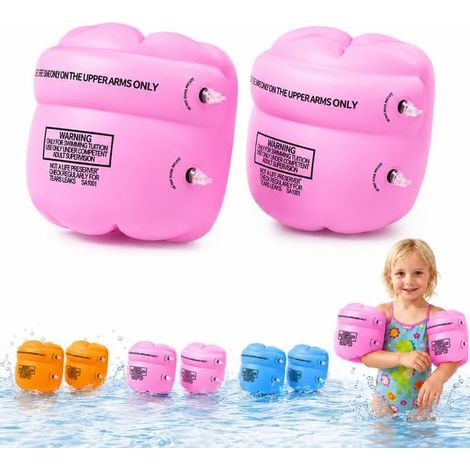Brassards Enfant Gonflables pour Piscine 1-6 Ans, Brassard Bébé, Flotteurs Bras pour Apprendre à Nager, Aide Natation Enfant pour Piscine Plage Vacances Voyage, Charge 5-30 kg (1/5)