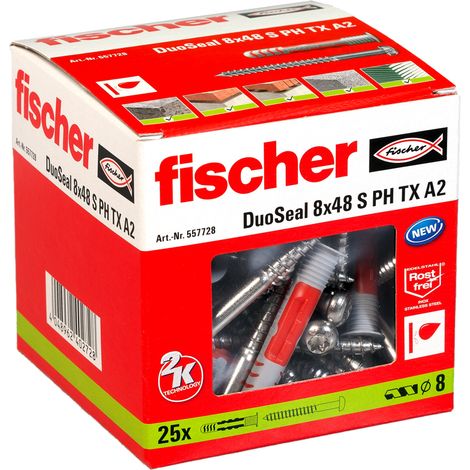 Fischer 557728 DuoSeal Dübel 48 mm 8 mm 25 St.