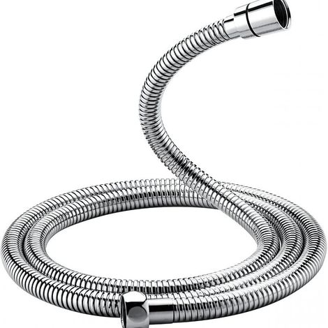 Tuyau de douche universel BNL-LC 03 (G1/2 pouces, 1,5 m), tuyau de douche anti-torsion et anti-torsion, acier inoxydable/plaqué chrome (1/5)