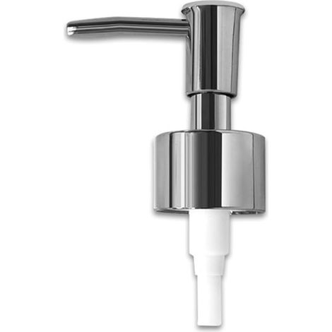 Set di 5 pezzi di ricambio per la pompa del dispenser di sapone: testine della pompa, tappi per dispenser di disinfettante per le mani, flaconi per lozioni, colore argento. (1/5)