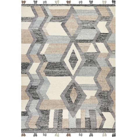 Rug AYGEZARD Multicolour 160 x 230 cm Wool Kilim