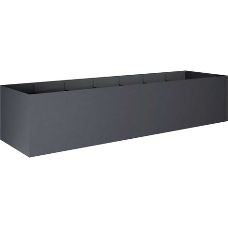 vidaXL Macetero de Jardín Gris antracita 280 x 80 x 60 cm (1/2)