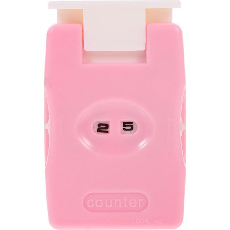 Manueller Punktzähler für Zuhause, Reisen, Reihenzähler, 1 Stück, rosa