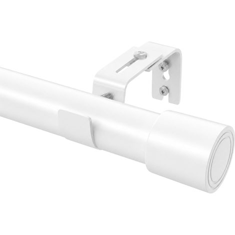 Tringle à Rideaux 84-150 cm, Tringle Rideau Blanche Extensible Réglable pour Salon et Chambre (1/5)