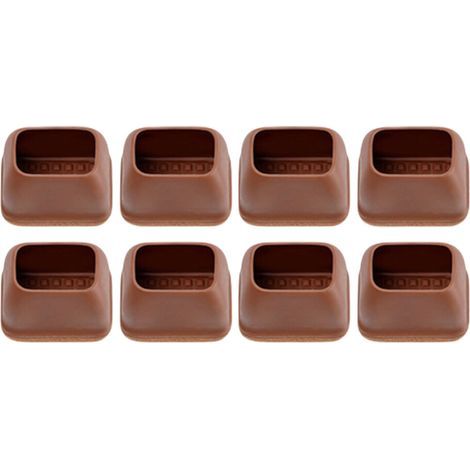 Couvre-pieds de chaise robustes, 8 pièces, coussinets de-brun (1/4)