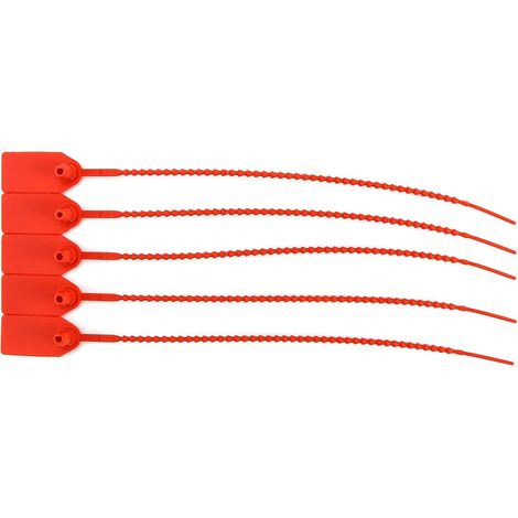 ® 100 Pcs Scellés de Sécurité en Plastique pour Bagages et Rxtincteur (Rouge)