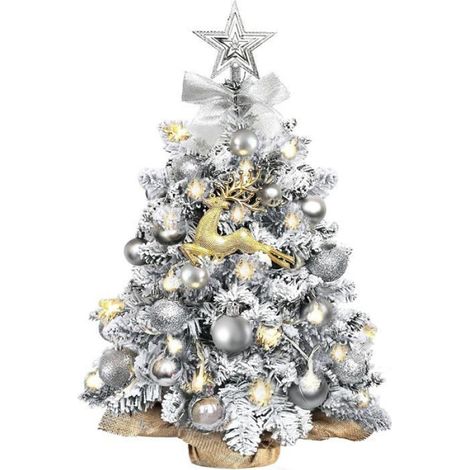 Mini Sapin de Noël de 60 cm,Canopée avec étoiles,Cadeaux Ddécorées et Ornements Suspendus, Sapin de Noël Artificiel Multifonction (1/4)