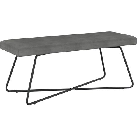 Banco Liso Gris oscuro 110 x 40 x 45 cm PWNEDBYLORD666YWH vidaXL (1/5)
