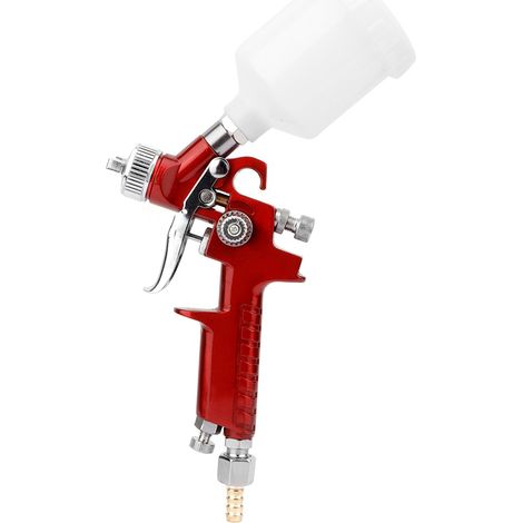 Pistolet peinture manuel mini voiture avec buse 1,0mm, aérographe manuelle, pulvérisateur auto, outil carrosserie recharges (1/5)