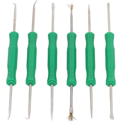 6-teiliges Set Löthilfswerkzeuge mit doppelseitiger, gehärteter Spitze, ergonomisch, professionell, für das Schweißen. (1/5)