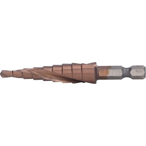 Stufenbohrer M35 aus Kobalt-Schnellarbeitsstahl, 9 Größen 4–12 mm, Multifunktions-Stufenbohrer für Metall, Profiwerkzeug (1/5)