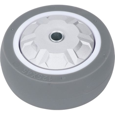 Ortviai Roue en caoutchouc TPR de 13 cm (5 pouces) – Charge max. 200 kg, amortissante et silencieuse pour chariot, caddie ou transpalette