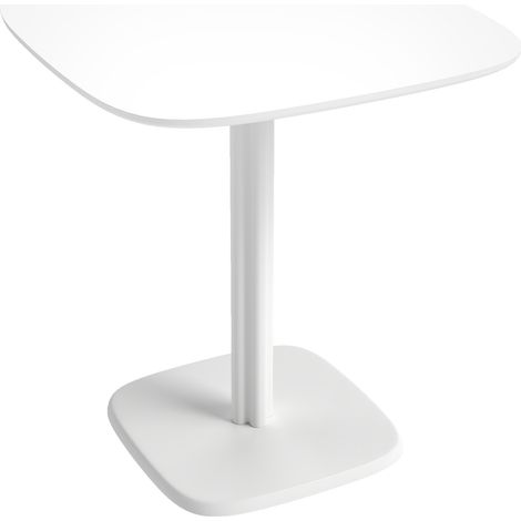 Table à manger Sopelana design bois massif hévéa moderne 4 pers noir