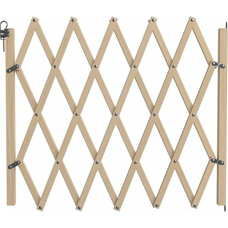 Barrera de madera extensible para mascotas (1/2)