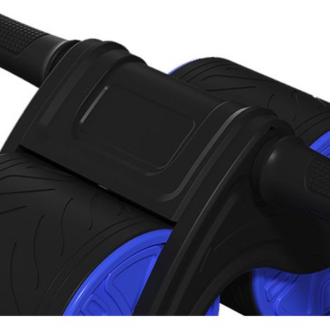 Doppeltes rundes Bauchmuskelrad, Heimfitnessgerät zur Stärkung der Bauchmuskulatur (blau) (1/5)