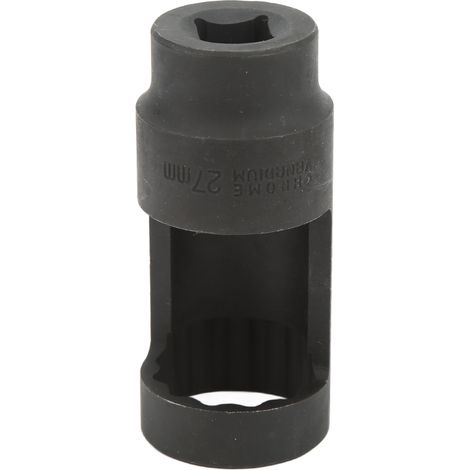Douille extraction injecteur diesel 1/2 pouce 27 mm 12 pans acier chrome vanadium universelle pour voitures (1/5)