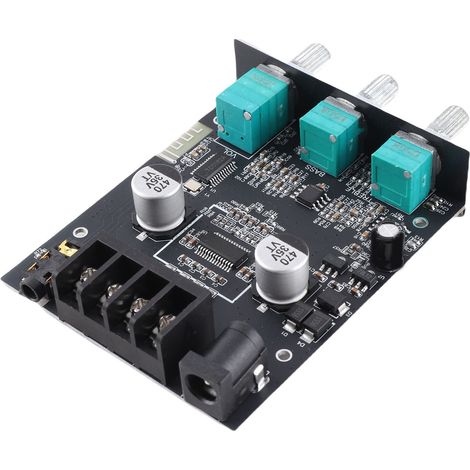 Bluetooth 2.0 Stereo-Leistungsverstärkerplatine, Hi-Fi-Digitalverstärkermodul mit Hoch- und Tieftonregelung, 50 W + 50 W (1/5)