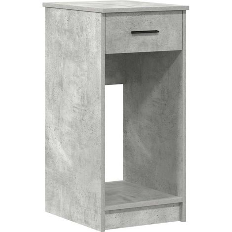 Maison Exclusive - Torre de ordenador con cajón gris cemento 35x4