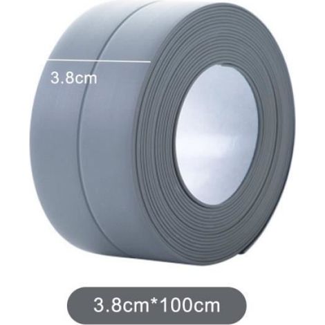 Bande adhésive de scellage - Non spécifié - 3.8x1 - PVC - Multi-usages - Gris