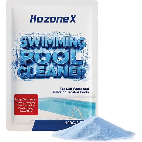HozoneX pool cleaning powder for daily water care, cleaning and removal of limescale and stains, fast-dissolving cleaning powder (1/5)