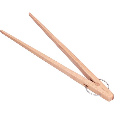 Set aus 2 Brotzangen aus Naturholz für die japanische Küche, Grillen und Gebäck, Grill- und Servierutensilien, praktisch und elegant. (1/5)