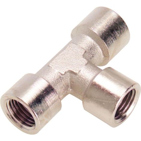 MAURER te hembra 1/4 (blister 2 piezas) , Te Hembra - Medida: 1/4.- Blister 2 piezas.- Diseñado especialmente para aplicaciones neumáticas.- Ideal para usar