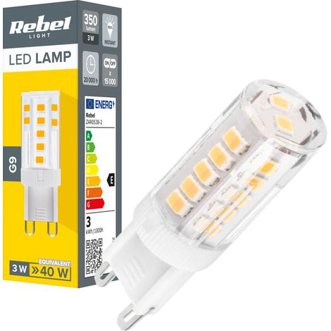 Lampadina LED G9 da 3,5 W, 350 lm, 4000 K, modello Rebel.
