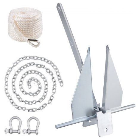 Ancre Plate 6 kg Kit d'Ancrage en Acier Galvanisé à Chaud avec (1/5)