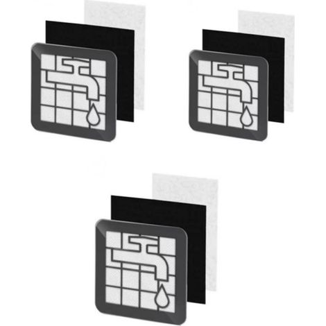 Kits de filtres pour aspirateurs Philips série 2000 : XB2022, XB2023, XB2042, XB2062, XB2122, XB2123, XB2125, XB2142. Kit de filtres de rechange lavables et… (1/5)