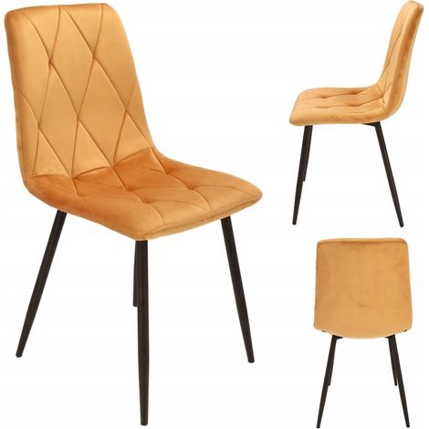 Chaise Piado jaune (jeu de pieds + vis) (1/4)