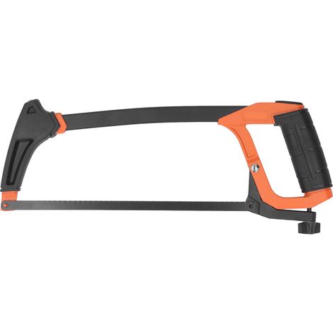 Hacksaw Frame 12in Adjustable Aluminum Alloy Hand Saw Frame Rubber Handle for Cutting (1/5)