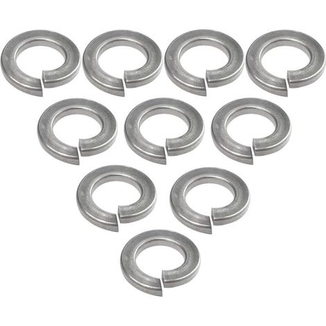 Lot de 10 Rondelles Grower frein ressort - M5 - en acier inoxidable A2 - DIN127 - Bricolage (1/3)