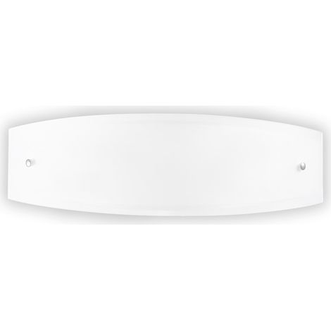 Ideal lux applique ali ap2 in vetro colore bianco 60w attacco e27 26558 (1/3)