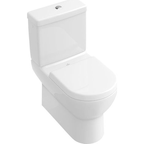 Inodoro Subway 370 x 670 mm, modelo autoportante, para instalación cerca de la pared, salida horizontal, salida vertical posible con codo vario, Porcelánico sanitario Star White CeramicPlus