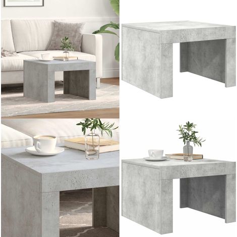 Table basse gris béton 50x50x35 cm bois d'ingénierie - table basse - tables basses - Home & Living (1/5)