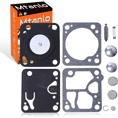 Kit de reconstruction de carburateur pour McCulloch Mini Mac 140 130 120 110 pour Walbro, kit de reconstruction de carburateur (1/5)