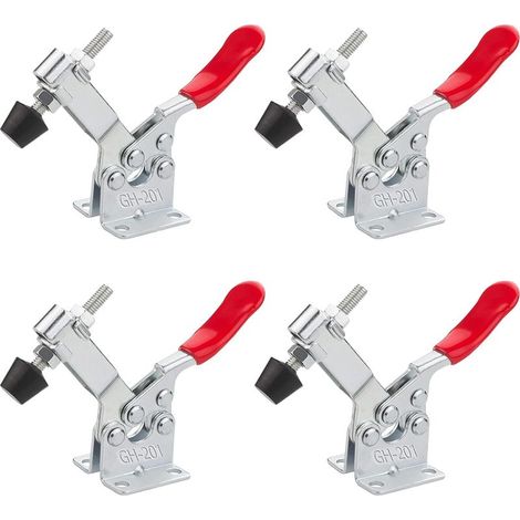 Butyeak Pince à Genouillère Push-Pull, Sauterelle de Serrage, 4 Pièces Dégagement Rapide Basculer La Pince, Pince Horizontale, 27KG (1/5)